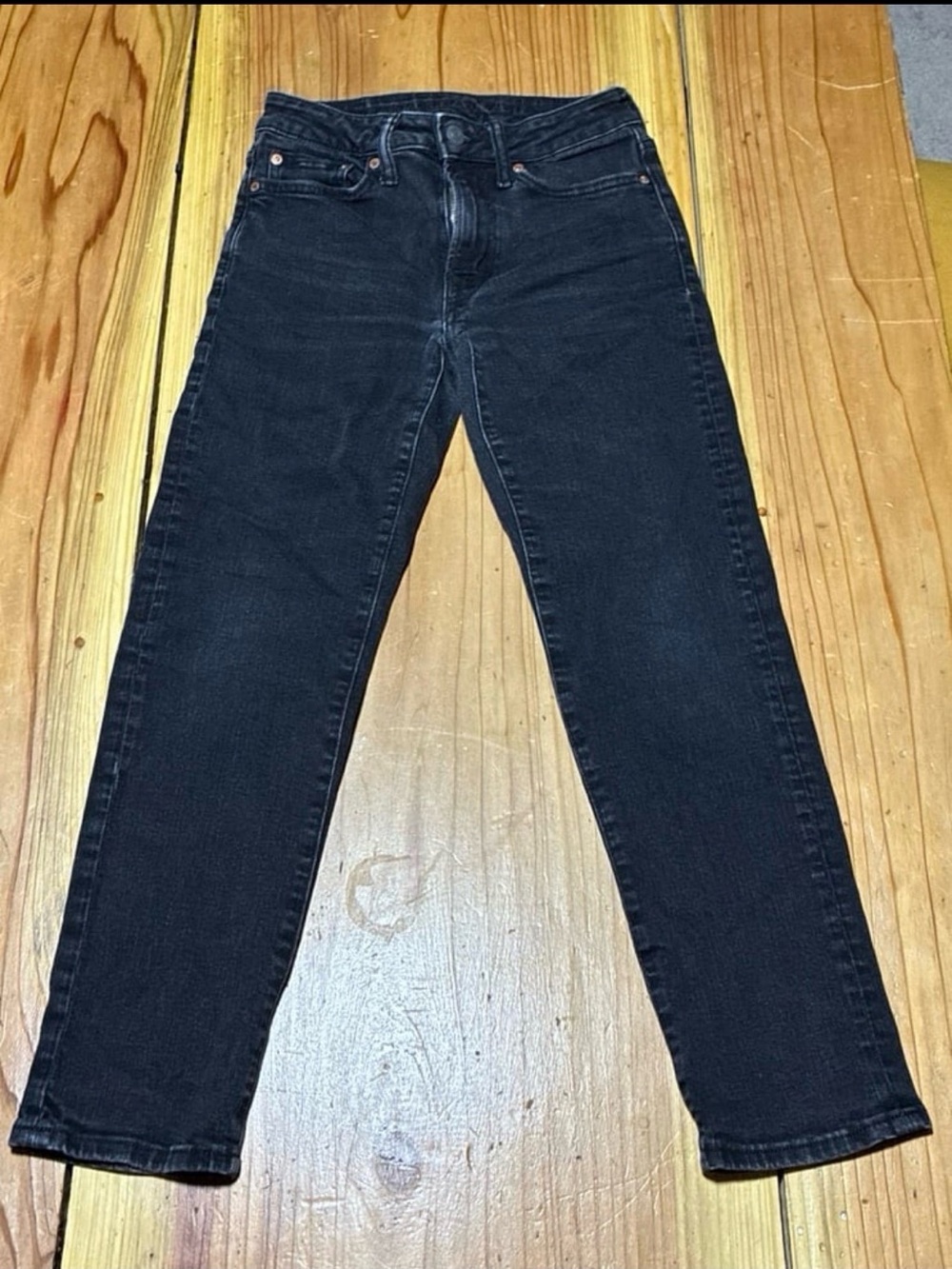 American Eagle Outfitters Black Washed Denim Jeans